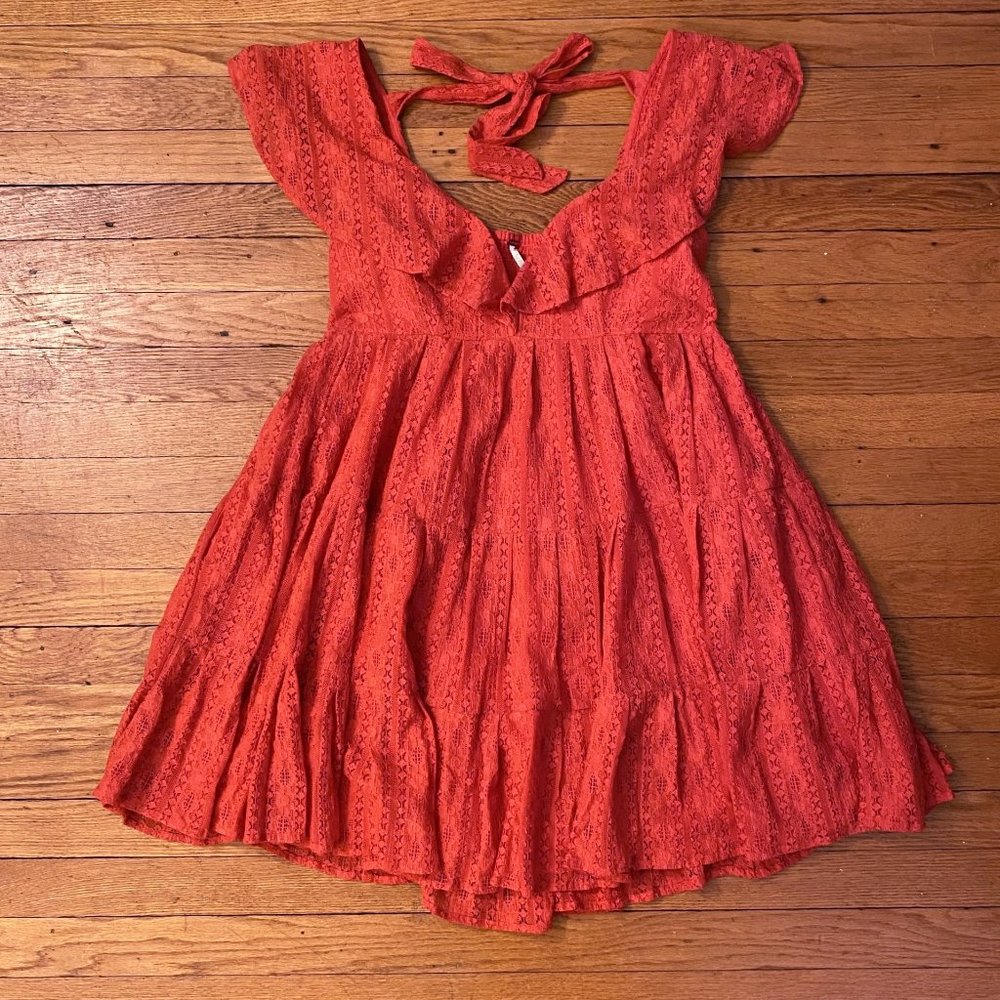 ✨HP✨Free People Undone Lace Mini Dress NWOT - Picture 4 of 13
